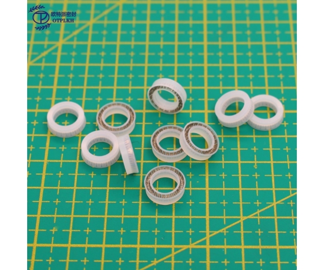 Spring seal ring for Shaft UHMWPE UPE seals ultra-high molecular weight polyethylene V-Spring Non-standard factory customized OTPLKH